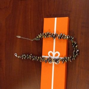 💚🐚Leighton Lam Genuine Pearl & Crystal Bead Necklace. Size 16"-18"